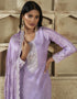 classy lavender chinon designer function wear heavy salwar suit collection with lavender santoon rt8996-185163 Back View